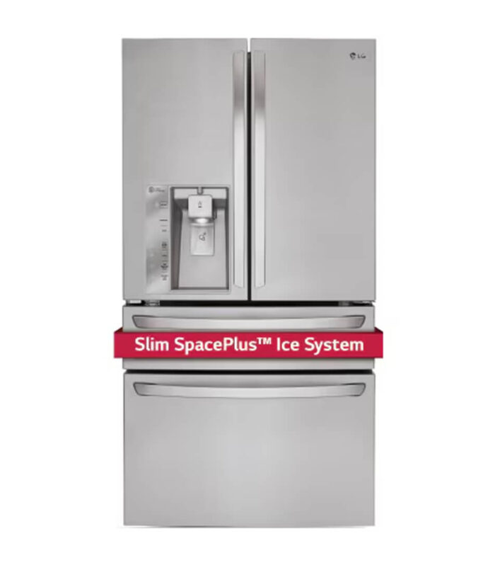 LG - 36" 4 Door Counter Depth French Door Refrigerator with Slim SpacePlus Ice System, 23 cu.ft.